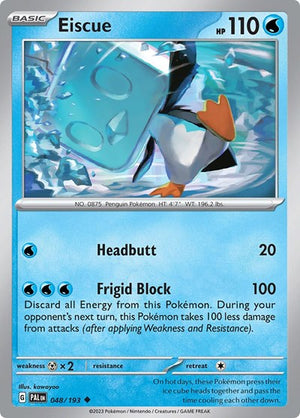 Pokemon TCG - SV02: Paldea Evolved - Eiscue - 048/193
