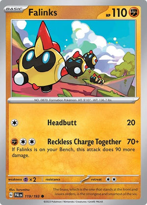 Pokemon TCG - SV02: Paldea Evolved - Falinks - 119/193 - Reverse Holofoil