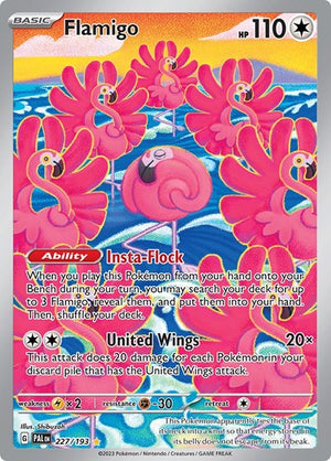 Pokemon TCG - SV02: Paldea Evolved - Flamigo - 227/193 - Holofoil
