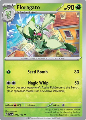 Pokemon TCG - SV02: Paldea Evolved - Floragato - 014/193
