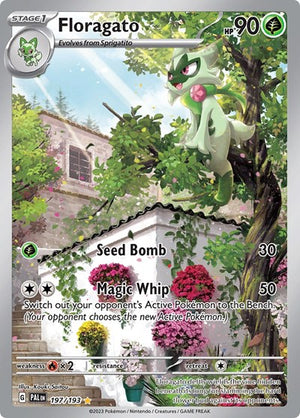 Pokemon TCG - SV02: Paldea Evolved - Floragato - 197/193 - Holofoil