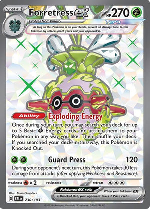 Pokemon TCG - SV02: Paldea Evolved - Forretress ex - 230/193 - Holofoil