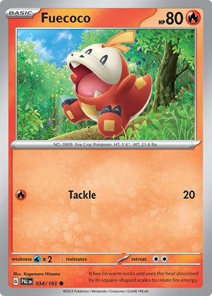 Pokemon TCG - SV02: Paldea Evolved - Fuecoco - 034/193