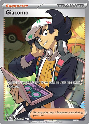 Pokemon TCG - SV02: Paldea Evolved - Giacomo - 252/193 - Holofoil