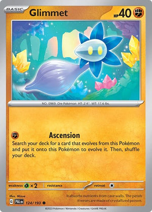Pokemon TCG - SV02: Paldea Evolved - Glimmet - 124/193 - Reverse Holofoil
