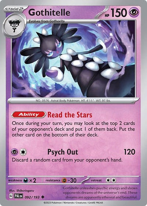 Pokemon TCG - SV02: Paldea Evolved - Gothitelle - 092/193