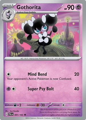 Pokemon TCG - SV02: Paldea Evolved - Gothorita - 091/193