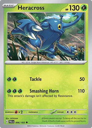 Pokemon TCG - SV02: Paldea Evolved - Heracross - 006/193