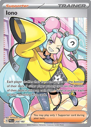Pokemon TCG - SV02: Paldea Evolved - Iono - 254/193 - Holofoil - Playset (4x)