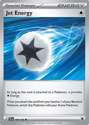 Pokemon TCG - SV02: Paldea Evolved - Jet Energy - 190/193 - Reverse Holofoil