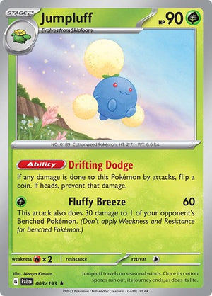 Pokemon TCG - SV02: Paldea Evolved - Jumpluff - 003/193 - Holofoil