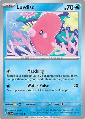 Pokemon TCG - SV02: Paldea Evolved - Luvdisc - 047/193