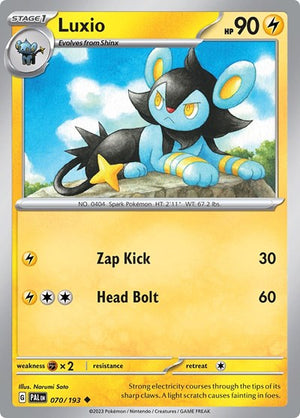 Pokemon TCG - SV02: Paldea Evolved - Luxio - 070/193