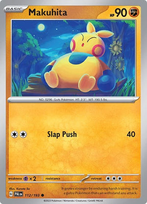 Pokemon TCG - SV02: Paldea Evolved - Makuhita - 112/193