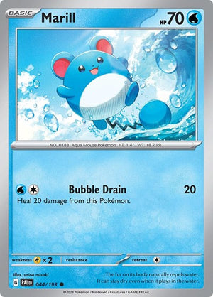 Pokemon TCG - SV02: Paldea Evolved - Marill - 044/193