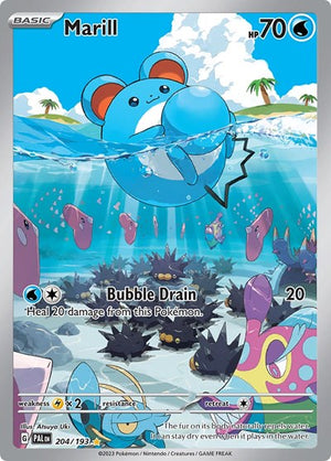 Pokemon TCG - SV02: Paldea Evolved - Marill - 204/193 - Holofoil