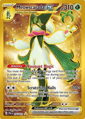 Pokemon TCG - SV02: Paldea Evolved - Meowscarada ex - 271/193 - Holofoil