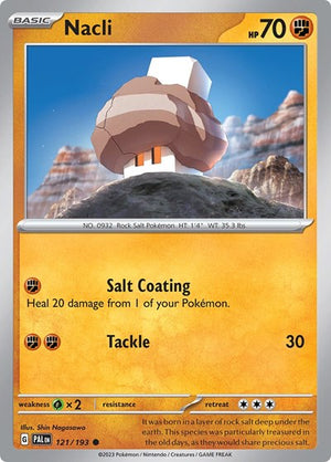 Pokemon TCG - SV02: Paldea Evolved - Nacli - 121/193 - Reverse Holofoil