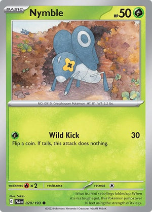 Pokemon TCG - SV02: Paldea Evolved - Nymble - 020/193