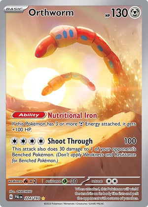 Pokemon TCG - SV02: Paldea Evolved - Orthworm - 224/193 - Holofoil