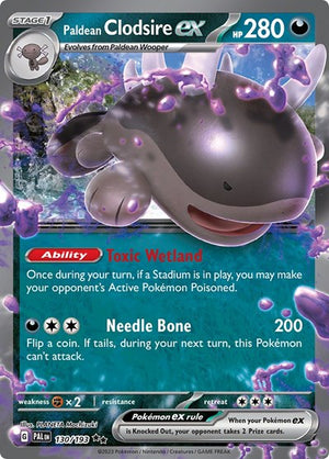 Pokemon TCG - SV02: Paldea Evolved - Paldean Clodsire ex - 130/193 - Holofoil