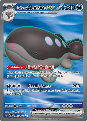 Pokemon TCG - SV02: Paldea Evolved - Paldean Clodsire ex - 244/193 - Holofoil