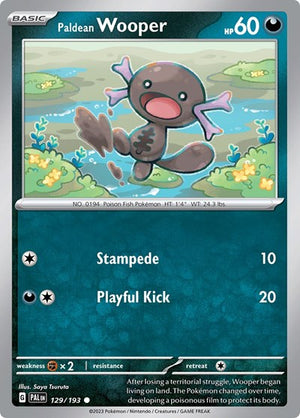 Pokemon TCG - SV02: Paldea Evolved - Paldean Wooper - 129/193