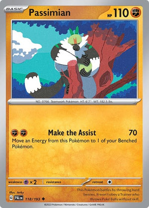 Pokemon TCG - SV02: Paldea Evolved - Passimian - 118/193