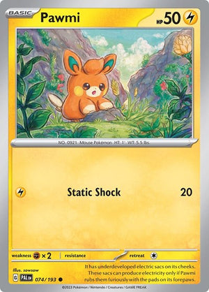 Pokemon TCG - SV02: Paldea Evolved - Pawmi - 074/193 - Reverse Holofoil