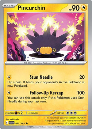 Pokemon TCG - SV02: Paldea Evolved - Pincurchin - 073/193 - Reverse Holofoil