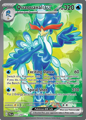 Pokemon TCG - SV02: Paldea Evolved - Quaquaval ex - 235/193 - Holofoil