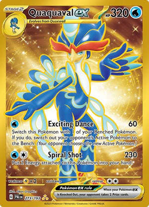 Pokemon TCG - SV02: Paldea Evolved - Quaquaval ex - 273/193 - Holofoil