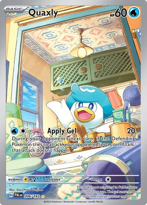 Pokemon TCG - SV02: Paldea Evolved - Quaxly - 206/193 - Holofoil