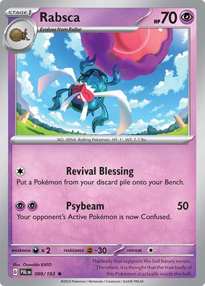 Pokemon TCG - SV02: Paldea Evolved - Rabsca - 099/193 - Holofoil