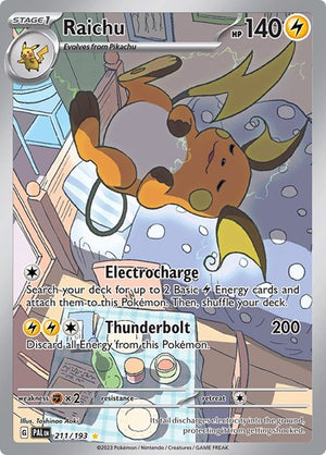 Pokemon TCG - SV02: Paldea Evolved - Raichu - 211/193 - Holofoil