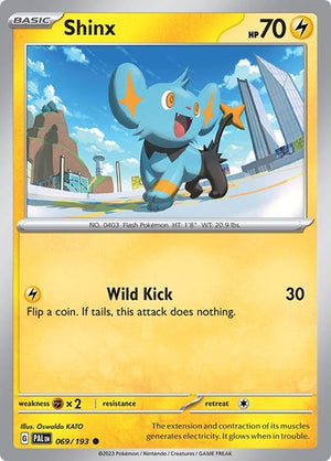 Pokemon TCG - SV02: Paldea Evolved - Shinx - 069/193 - Reverse Holofoil