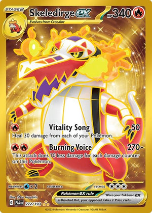 Pokemon TCG - SV02: Paldea Evolved - Skeledirge ex - 272/193 - Holofoil