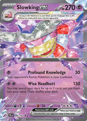 Pokemon TCG - SV02: Paldea Evolved - Slowking ex - 086/193 - Holofoil