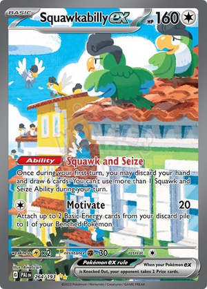 Pokemon TCG - SV02: Paldea Evolved - Squawkabilly ex - 264/193 - Holofoil