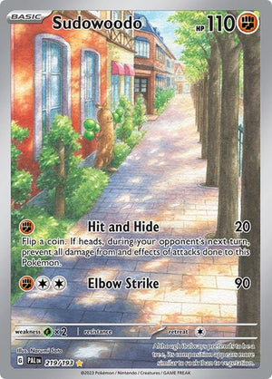 Pokemon TCG - SV02: Paldea Evolved - Sudowoodo - 219/193 - Holofoil