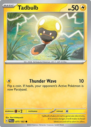 Pokemon TCG - SV02: Paldea Evolved - Tadbulb - 077/193