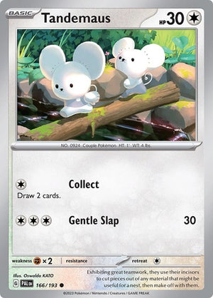 Pokemon TCG - SV02: Paldea Evolved - Tandemaus - 166/193