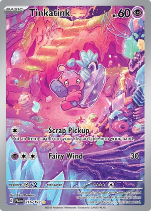 Pokemon TCG - SV02: Paldea Evolved - Tinkatink - 216/193 - Holofoil
