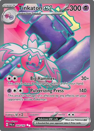 Pokemon TCG - SV02: Paldea Evolved - Tinkaton ex - 240/193 - Holofoil