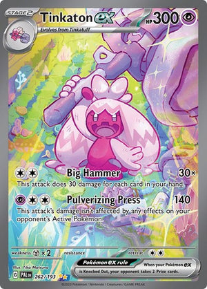 Pokemon TCG - SV02: Paldea Evolved - Tinkaton ex - 262/193 - Holofoil