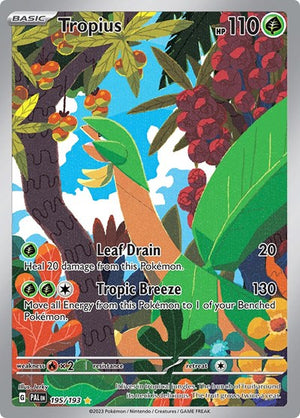 Pokemon TCG - SV02: Paldea Evolved - Tropius - 195/193 - Holofoil