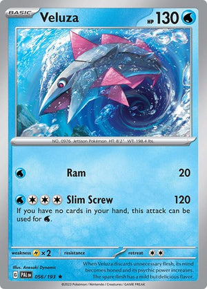 Pokemon TCG - SV02: Paldea Evolved - Veluza - 056/193 - Reverse Holofoil
