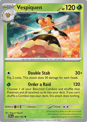 Pokemon TCG - SV02: Paldea Evolved - Vespiquen - 009/193
