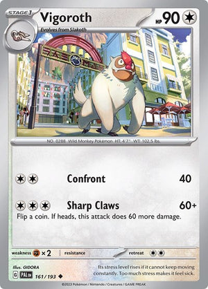 Pokemon TCG - SV02: Paldea Evolved - Vigoroth - 161/193