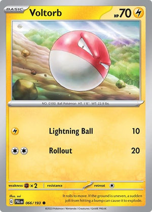 Pokemon TCG - SV02: Paldea Evolved - Voltorb - 066/193 - Reverse Holofoil
